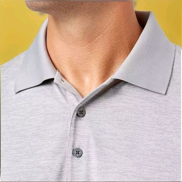 Walter Hagen Men Essentials Space Dye Solid Golf Polo Small NWT A110 New UV+15 - Picture 3 of 4
